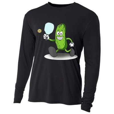 Funny Pickleball Paddle Pickleball Player Dink Retro Cooling Performance Long Sleeve Crew