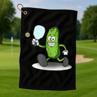 Funny Pickleball Paddle Pickleball Player Dink Retro Golf Towel
