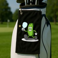 Funny Pickleball Paddle Pickleball Player Dink Retro Golf Towel