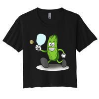 Funny Pickleball Paddle Pickleball Player Dink Retro Crop Top