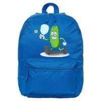 Funny Pickleball Paddle Pickleball Player Dink Retro 16 in Basic Backpack