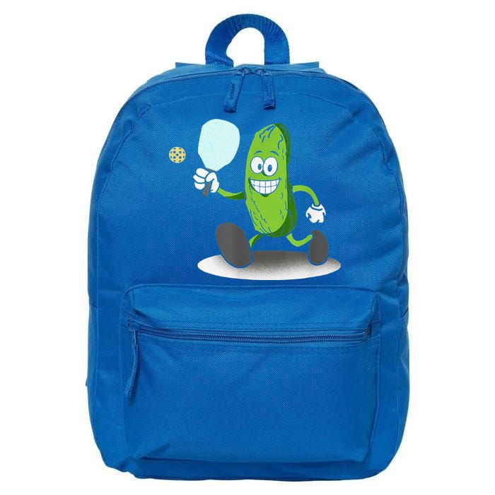 Funny Pickleball Paddle Pickleball Player Dink Retro 16 in Basic Backpack