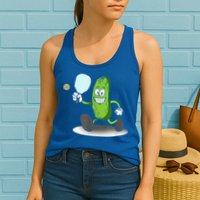 Funny Pickleball Paddle Pickleball Player Dink Retro Womens Tank Top