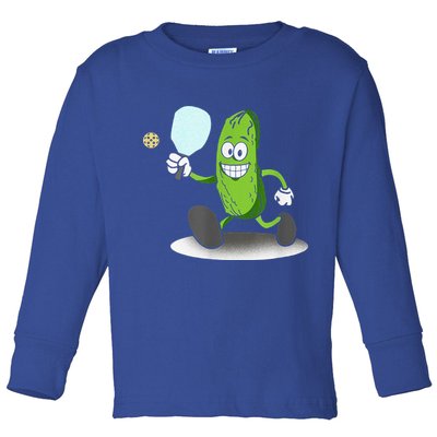Funny Pickleball Paddle Pickleball Player Dink Retro Toddler Long Sleeve Shirt