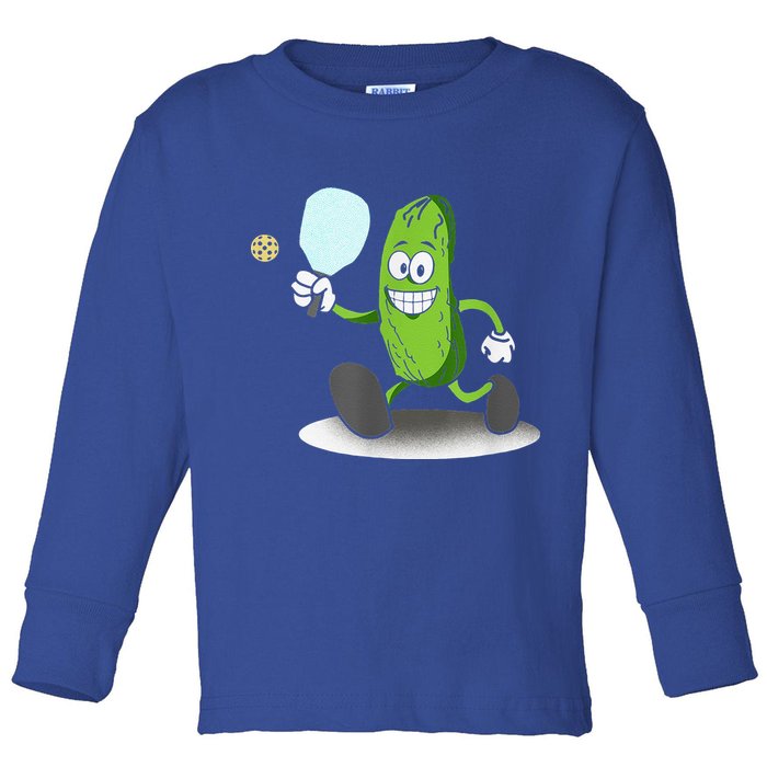 Funny Pickleball Paddle Pickleball Player Dink Retro Toddler Long Sleeve Shirt