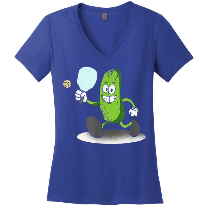 Funny Pickleball Paddle Pickleball Player Dink Retro Women's V-Neck T-Shirt