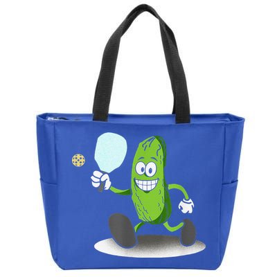 Funny Pickleball Paddle Pickleball Player Dink Retro Zip Tote Bag