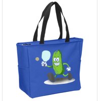 Funny Pickleball Paddle Pickleball Player Dink Retro Zip Tote Bag