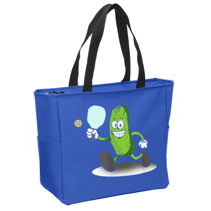 Funny Pickleball Paddle Pickleball Player Dink Retro Zip Tote Bag