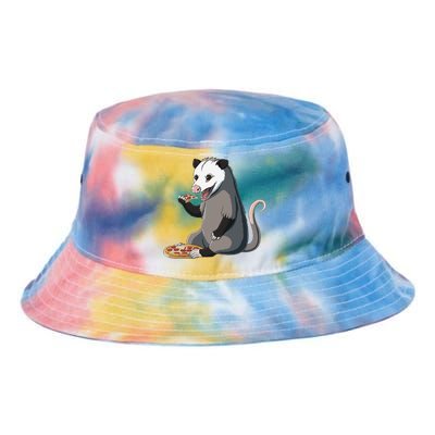 Funny Possum Pizza Lover Opossum Tie Dye Newport Bucket Hat