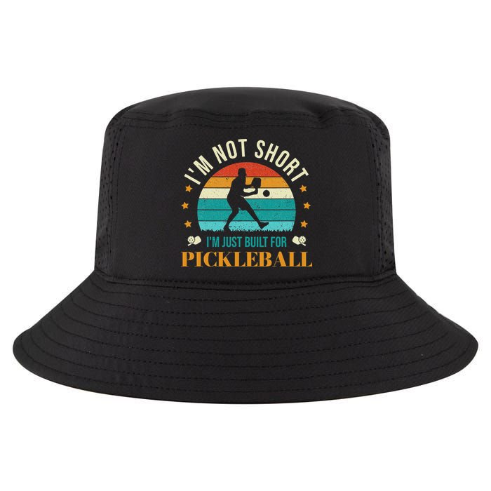Funny Pickleball player with pickleball paddles love playing Cool Comfort Performance Bucket Hat