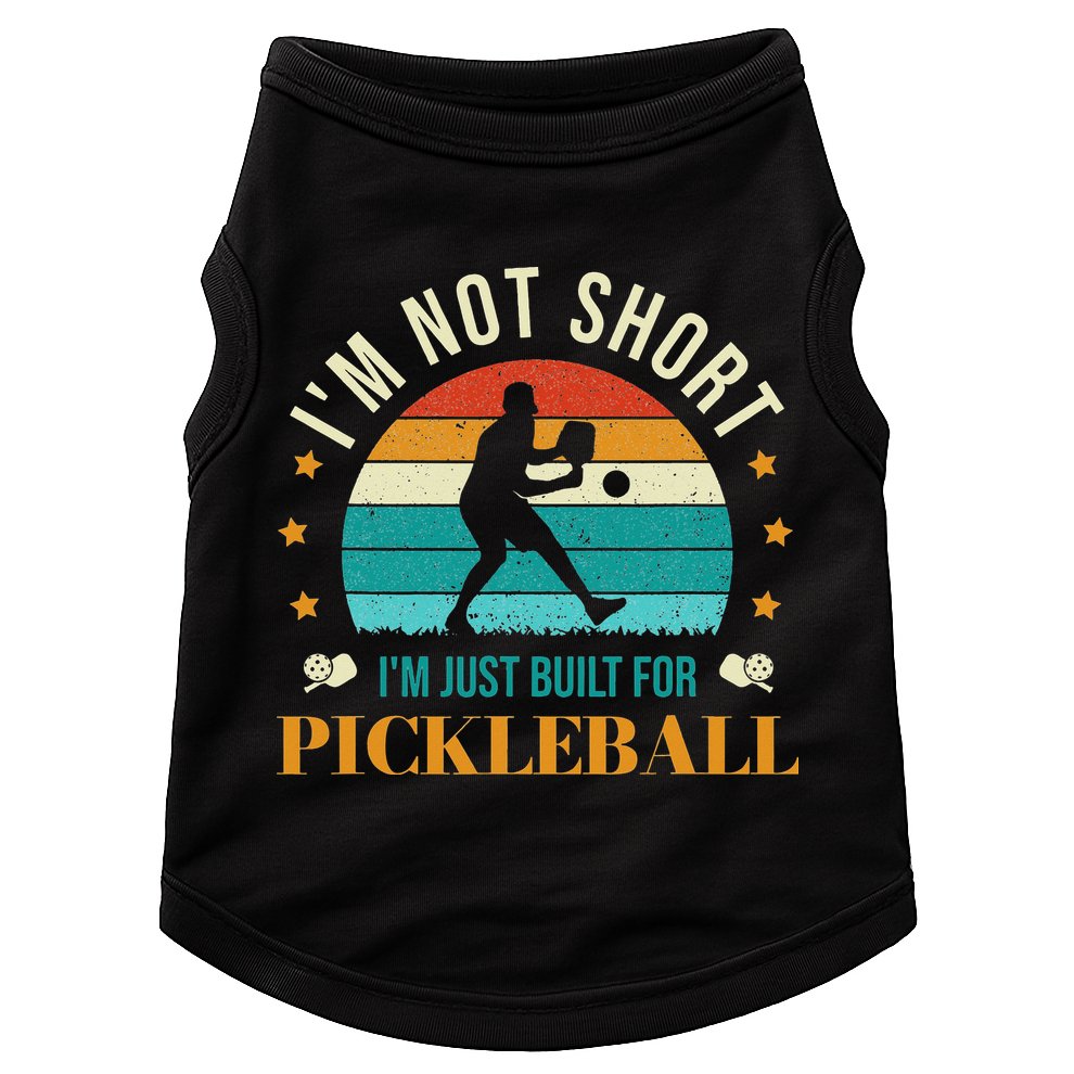 Funny Pickleball player with pickleball paddles love playing Doggie Tank