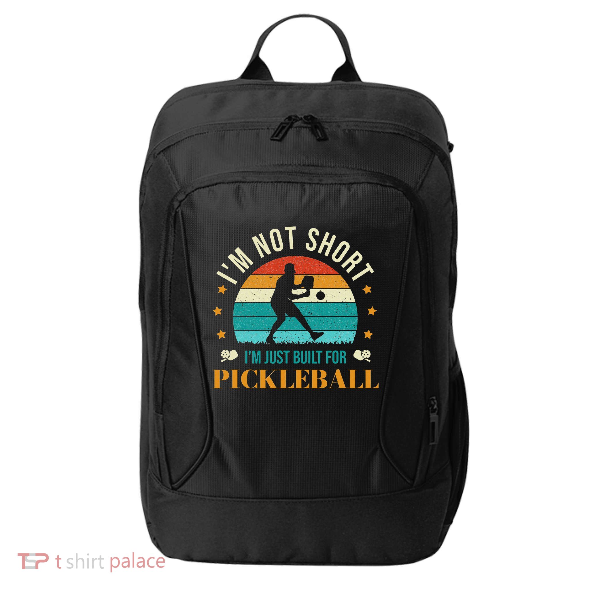 Funny Pickleball player with pickleball paddles love playing City Backpack
