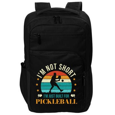 Funny Pickleball player with pickleball paddles love playing Impact Tech Backpack
