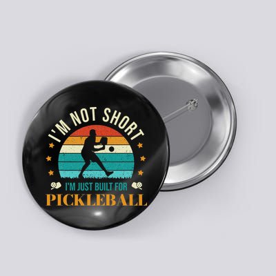 Funny Pickleball player with pickleball paddles love playing Button
