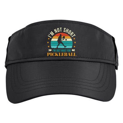 Funny Pickleball player with pickleball paddles love playing Adult Drive Performance Visor