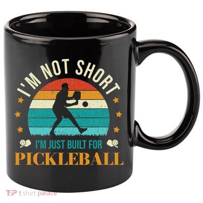 Funny Pickleball player with pickleball paddles love playing 11oz C Handle Ceramic Mug