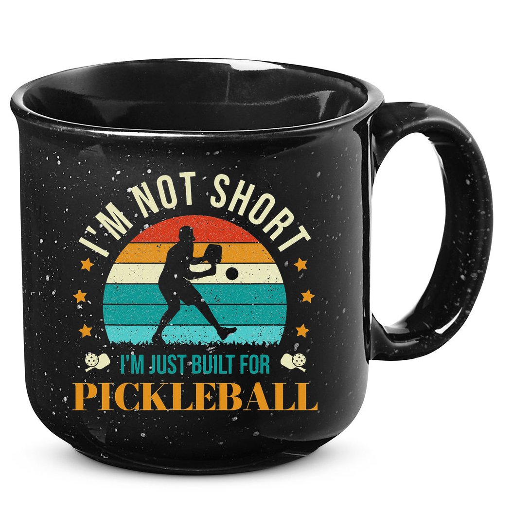 Funny Pickleball player with pickleball paddles love playing 15oz Campfire Ceramic Mug