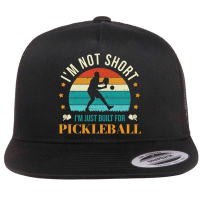 Funny Pickleball player with pickleball paddles love playing Flatbill Hat