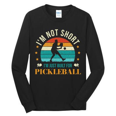 Funny Pickleball player with pickleball paddles love playing Tall Long Sleeve T-Shirt