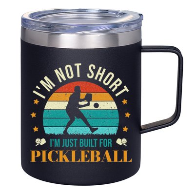 Funny Pickleball player with pickleball paddles love playing 12oz Stainless Steel Coffee Mug