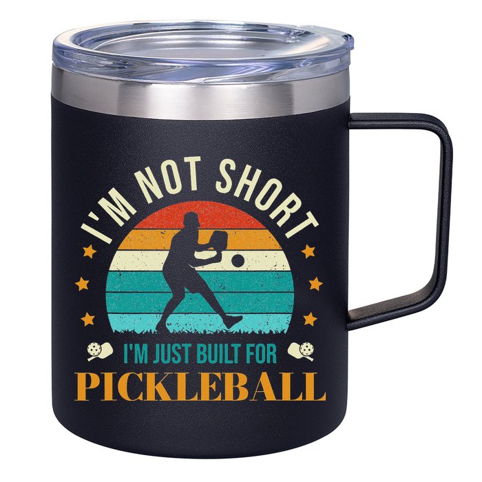 Funny Pickleball player with pickleball paddles love playing 12oz Stainless Steel Coffee Mug