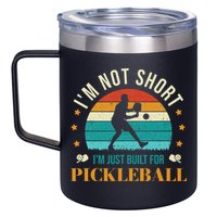 Funny Pickleball player with pickleball paddles love playing 12oz Stainless Steel Coffee Mug