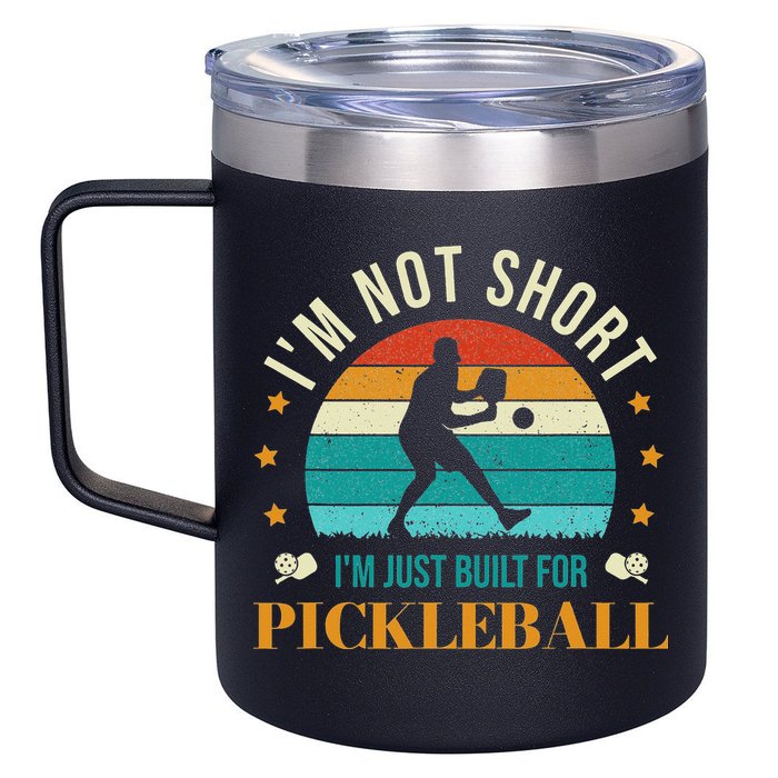 Funny Pickleball player with pickleball paddles love playing 12oz Stainless Steel Coffee Mug