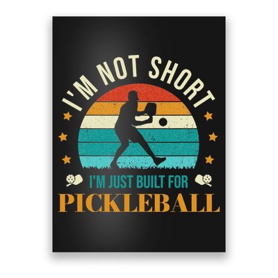 Funny Pickleball player with pickleball paddles love playing Poster