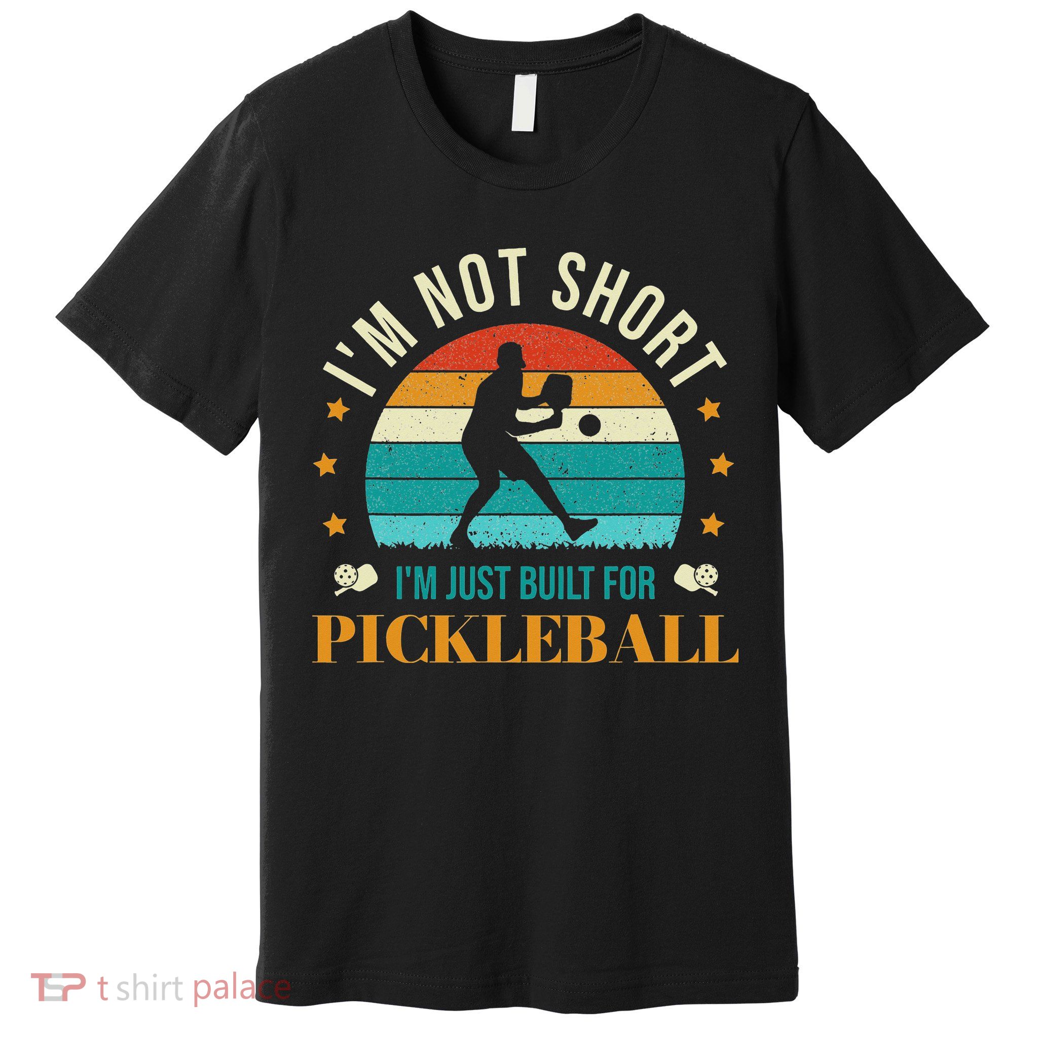 Funny Pickleball player with pickleball paddles love playing Premium T-Shirt