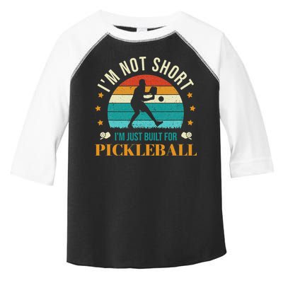 Funny Pickleball player with pickleball paddles love playing Toddler Fine Jersey T-Shirt