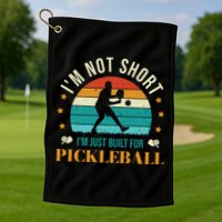 Funny Pickleball player with pickleball paddles love playing Golf Towel