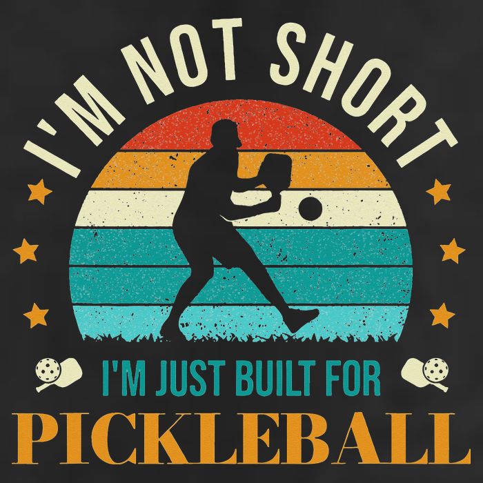 Funny Pickleball player with pickleball paddles love playing Golf Towel