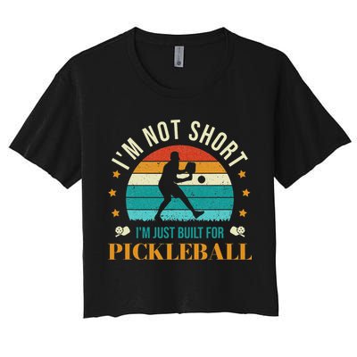 Funny Pickleball player with pickleball paddles love playing Crop Top