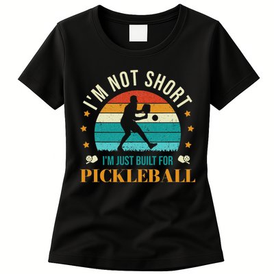 Funny Pickleball player with pickleball paddles love playing Womens T-Shirt