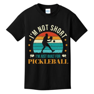 Funny Pickleball player with pickleball paddles love playing Kids T-Shirt