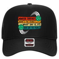 Funny Pickleball Player Pickleball Lover Pickleball High Crown Mesh Back Trucker Hat