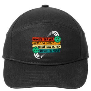 Funny Pickleball Player Pickleball Lover Pickleball 7-Panel Snapback Hat