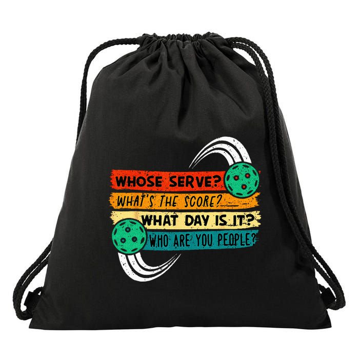 Funny Pickleball Player Pickleball Lover Pickleball Drawstring Bag