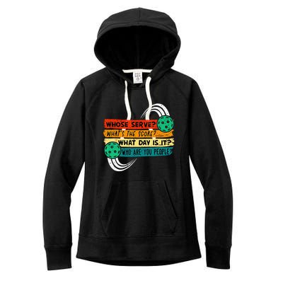 Funny Pickleball Player Pickleball Lover Pickleball Women's Fleece Hoodie