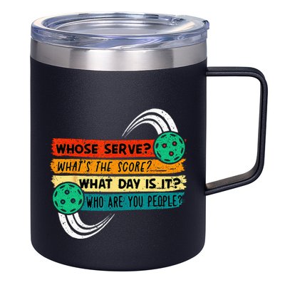 Funny Pickleball Player Pickleball Lover Pickleball 12oz Stainless Steel Coffee Mug