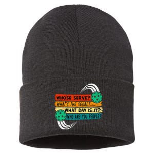 Funny Pickleball Player Pickleball Lover Pickleball Sustainable Knit Beanie