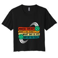 Funny Pickleball Player Pickleball Lover Pickleball Women's Crop Top Tee