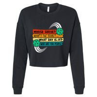 Funny Pickleball Player Pickleball Lover Pickleball Cropped Pullover Crew