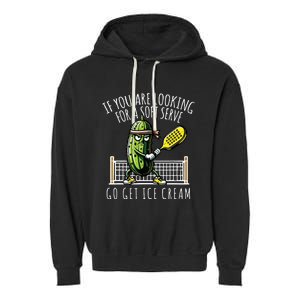 Funny Pickleball Player Paddleball Lover Garment-Dyed Fleece Hoodie