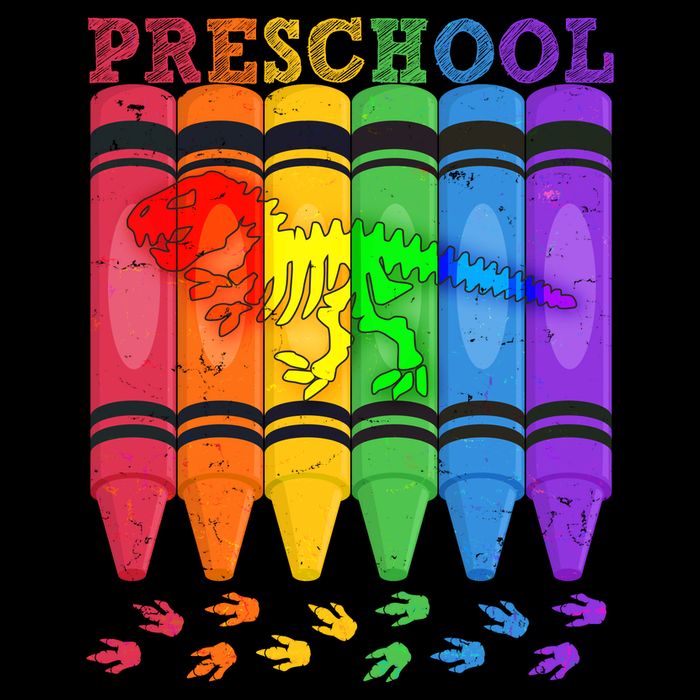 Funny Prehistoric Preschool Dinosaur Crayons Impact Tech Backpack