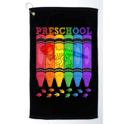Funny Prehistoric Preschool Dinosaur Crayons Golf Towel