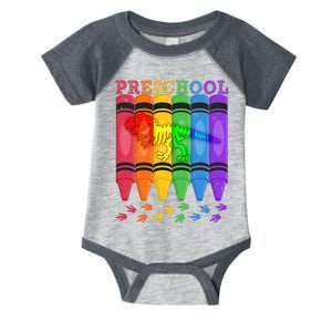 Funny Prehistoric Preschool Dinosaur Crayons Infant Baby Jersey Bodysuit