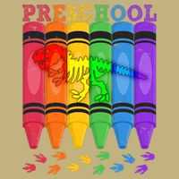 Funny Prehistoric Preschool Dinosaur Crayons Cooling Performance Crew T-Shirt