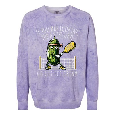 Funny Pickleball Player Paddleball Lover Colorblast Crewneck Sweatshirt